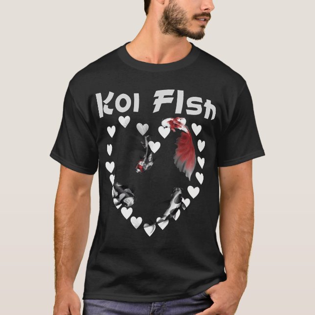 Camiseta Design para Amantes de Criadores de Peixes Koi (Frente)