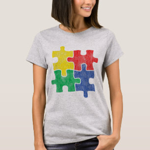 Camiseta Design para Awarenes Autismo em Cute Vintage