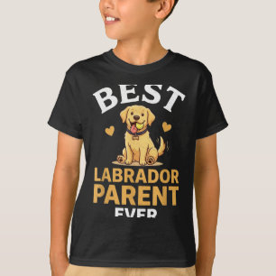 Camiseta design para dono de labrador fofo retrô amarelo