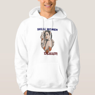 Camiseta design para mulheres crânio