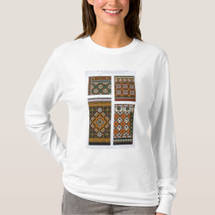 Camiseta Design para o Majolica e azulejos esmaltados para