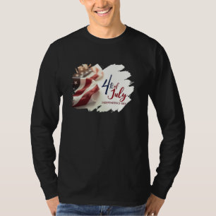 Camiseta Design Patriótico do Dia da Independência 4 de Jul