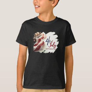 Camiseta Design Patriótico do Dia da Independência 4 de Jul