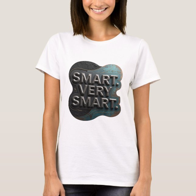 Camiseta Design Personalizado Crisp Silver SMART MUITO INTE (Frente)