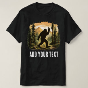 Camiseta Design Personalizado de Bigfoot Sasquatch Engraçad
