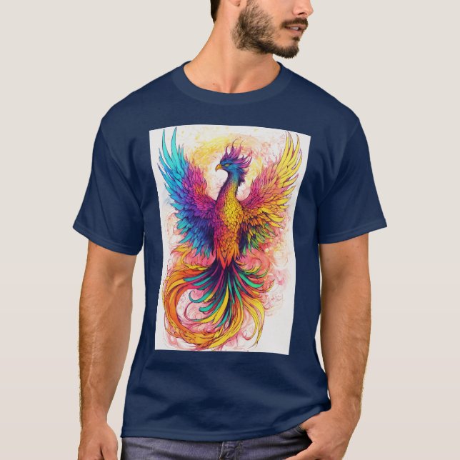 Camiseta Design Phoenix fluorescente (Frente)