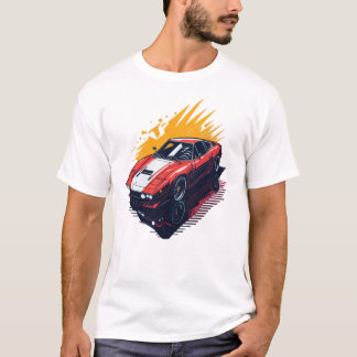 Camiseta design plano de carro retrorreflector altamente de