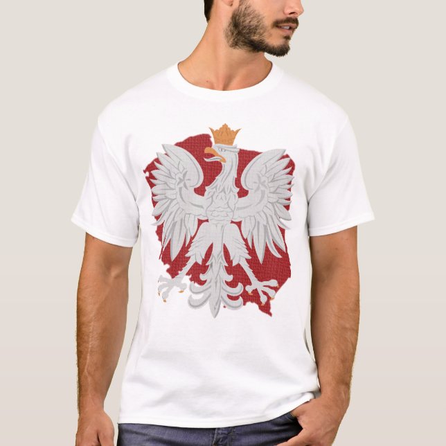 Camiseta Design polonês do Polônia de Eagle (Frente)
