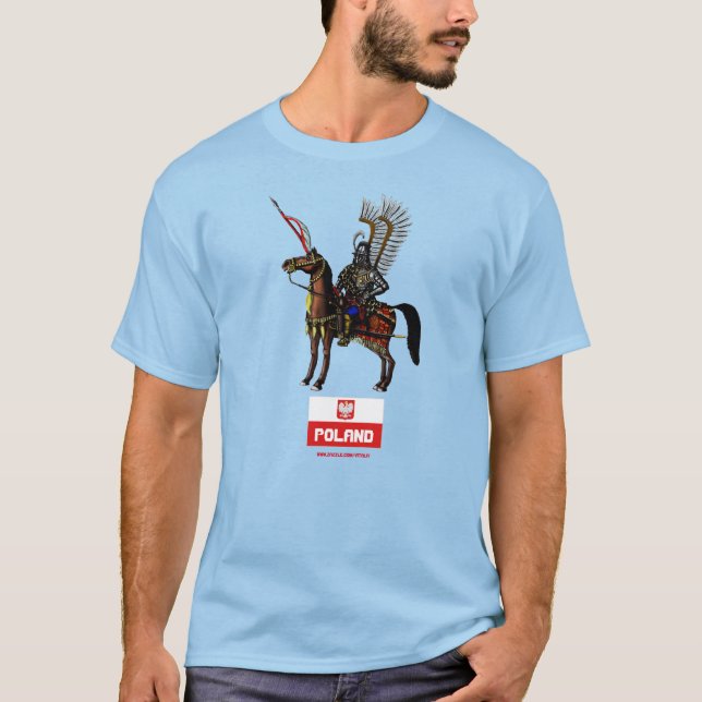Camiseta Design polonês do t-shirt do Polônia do Hussar (Frente)