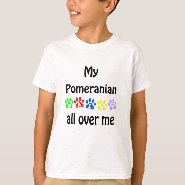 Camiseta Design Pomeraniana Walks (Frente)
