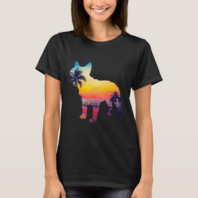 Camiseta Design Pôr-do-Sol Bulldog  (Frente)