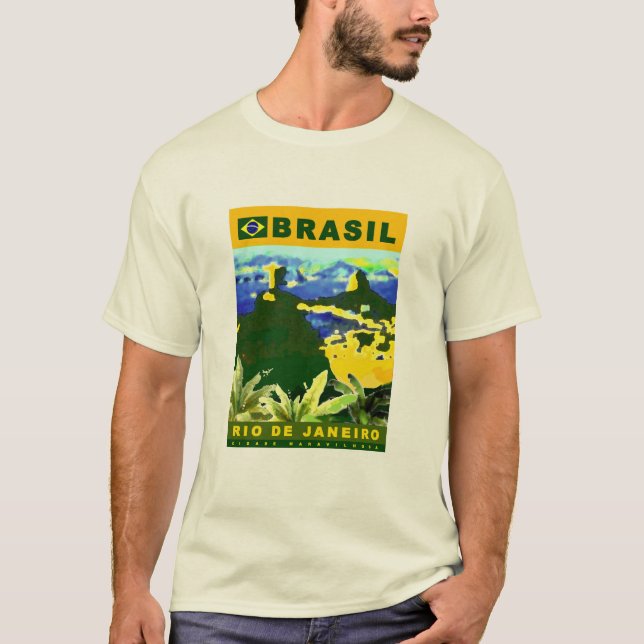 Camiseta Design poster do Brasil (Frente)