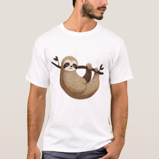 Camiseta Design Preguiçoso de Preguiça Relaxada