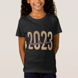 Camiseta design premium 2023 com textura de gliteria