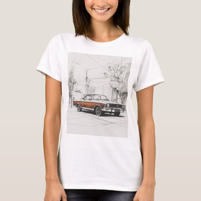 Camiseta Design preto branco (Frente)