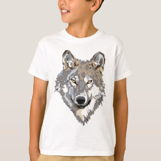 Camiseta Design principal do tatuagem da arte do lobo