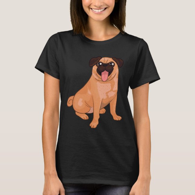Camiseta Design Pug Apricot 335 (Frente)