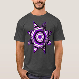 Camiseta Design Púrpura, rosa e W, do American StarQuilt