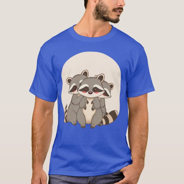 Camiseta design raccoon 9 (Frente)