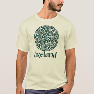 Camiseta Design redondo do medalhão celta do nó, trabalho