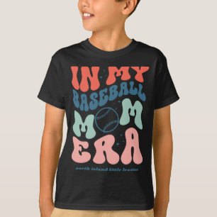Camiseta Design retrô da minha era de mãe de jogador de bei