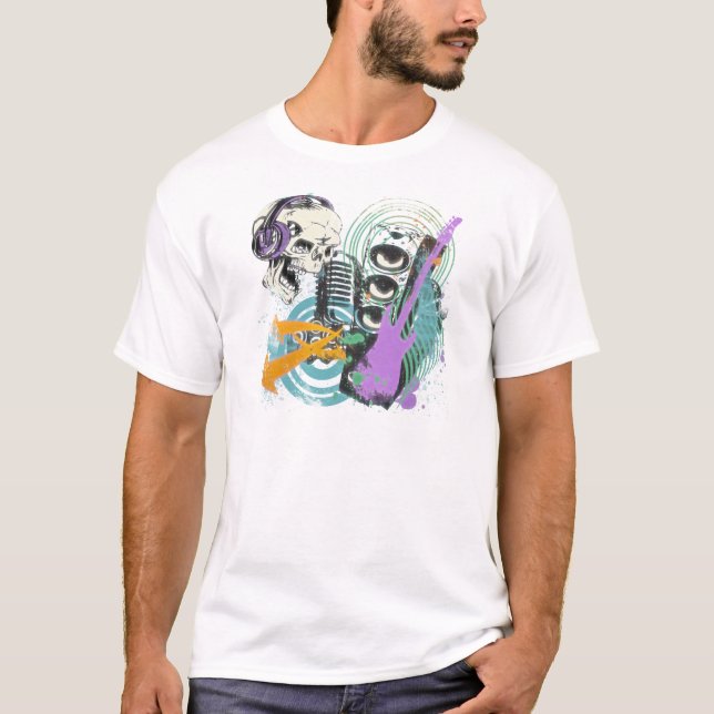 CAMISETA DESIGN RETRO DA MÚSICA (Frente)