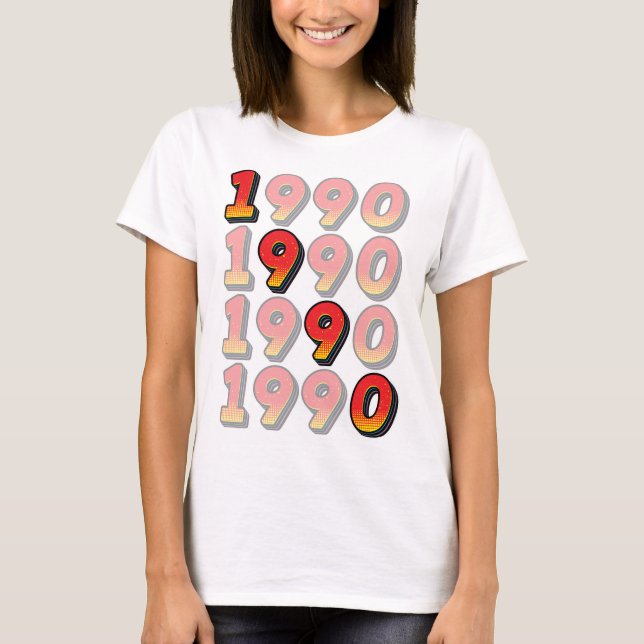 Camiseta Design Retro de 1990 (Frente)
