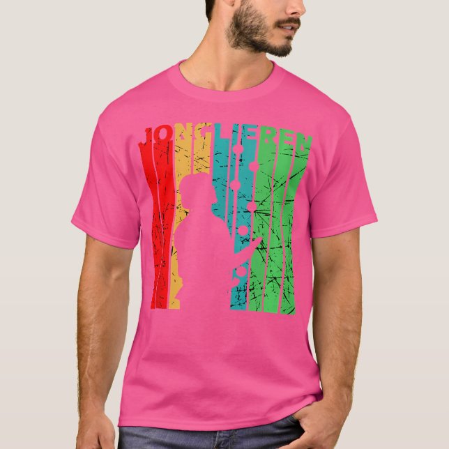 Camiseta Design Retro de Malabarismo Bolas de Malabarismo V (Frente)