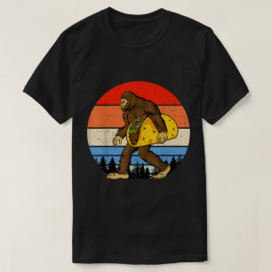 Camiseta Design Retro Divertido de Taco do Pé Grande