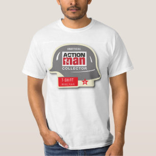 Camiseta Design retro do capacete alemão do homem da açã