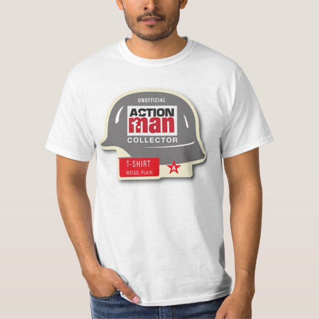 Camiseta Design retro do capacete alemão do homem da ação (Frente)