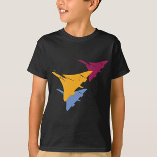 Camiseta Design retro do vôo da aviação do avião do jato de