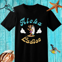 Camiseta Design retro engraçado com cão - Aloha