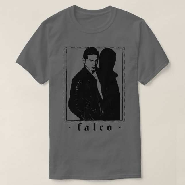 Camiseta Design Retro Falco 80s (Frente do Design)