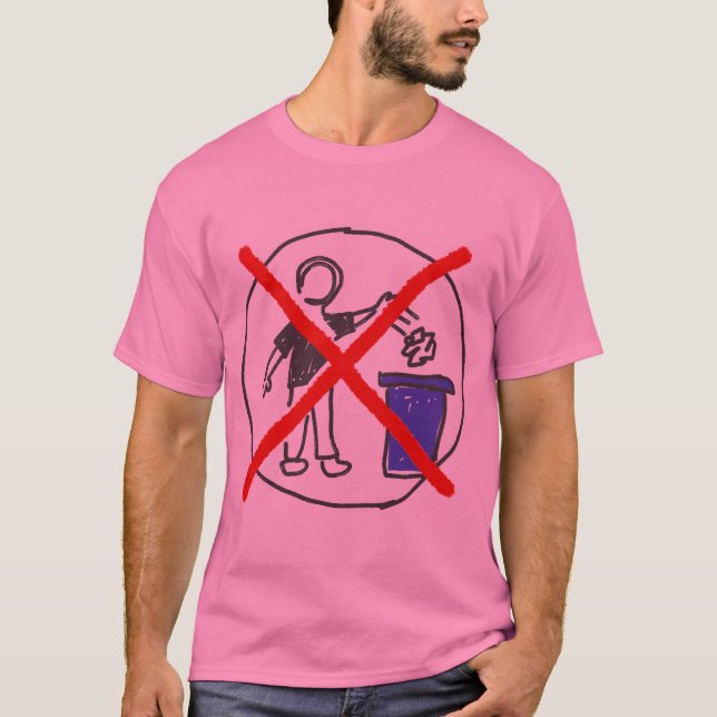 Camiseta Design Retro Limpeza Terra Sem Lixo (Frente)
