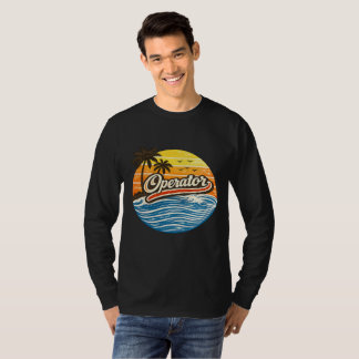 Camiseta Design Retro Pôr do Sol do Operador