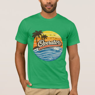 Camiseta Design Retro Pôr do Sol do Operador