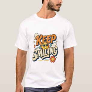 Camiseta Design Retro Sorriso Ensolarado