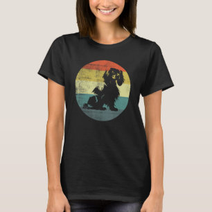 Camiseta Design Retrô Vintage Cão Spaniel Toy Inglês