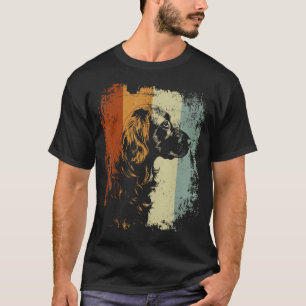 Camiseta Design Retrô Vintage Setter Inglês Cachorro