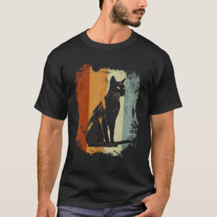 Camiseta Design Retro Vintage Singapura Gato