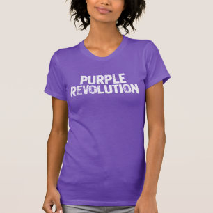 Camiseta Design Revolução Roxo, Tipografia Motivacional