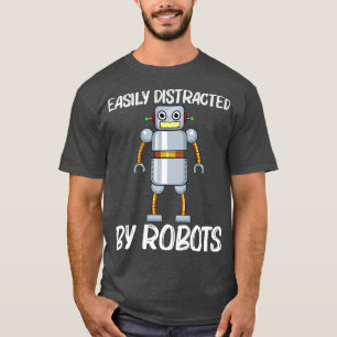 Camiseta Design Robô legal Para Mulheres Mulheres Robótica