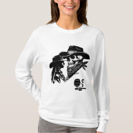 Camiseta Design Romântico de Cowboy e Cowgirl - Oeste Selva