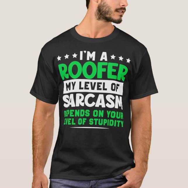 Camiseta Design Roofer Engraçado _3 (Frente)