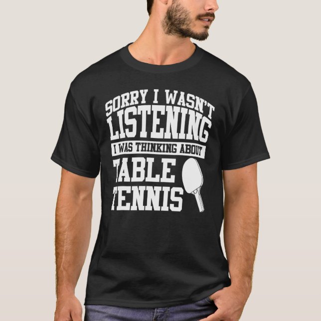 Camiseta Design Roupa de Tênis de de Tênis de mesa de cima (Frente)