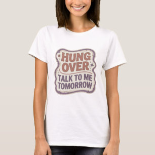 Camiseta Design Roxo ATRASADO FALE COMIGO AMANHÃ Cativante