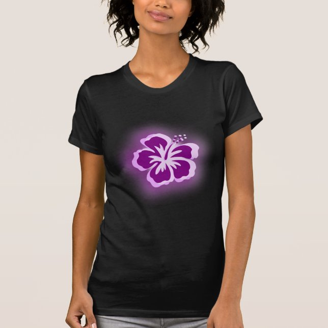 Camiseta design roxo do fulgor (Frente)