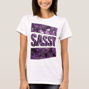 Camiseta Design SASSY Roxo Elegante