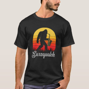 Camiseta Design Saxofone engraçado, Saxsquatch, SciFi Woodw